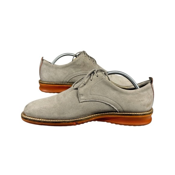 ECCO Men\'s Suede Oxford‎ Dress Shoes, Lace-Up, Light Gray, Size 42 main image 12